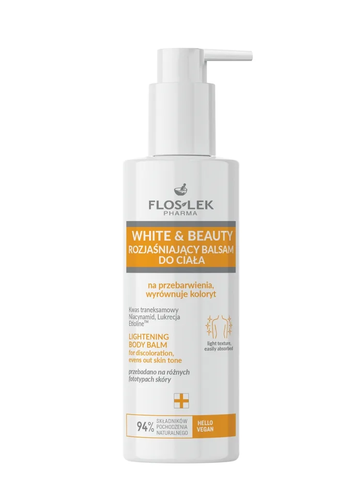 Floslek White & Beauty Lightening Body Balm — осветляющий бальзам для тела от пигментных пятен, 175 мл