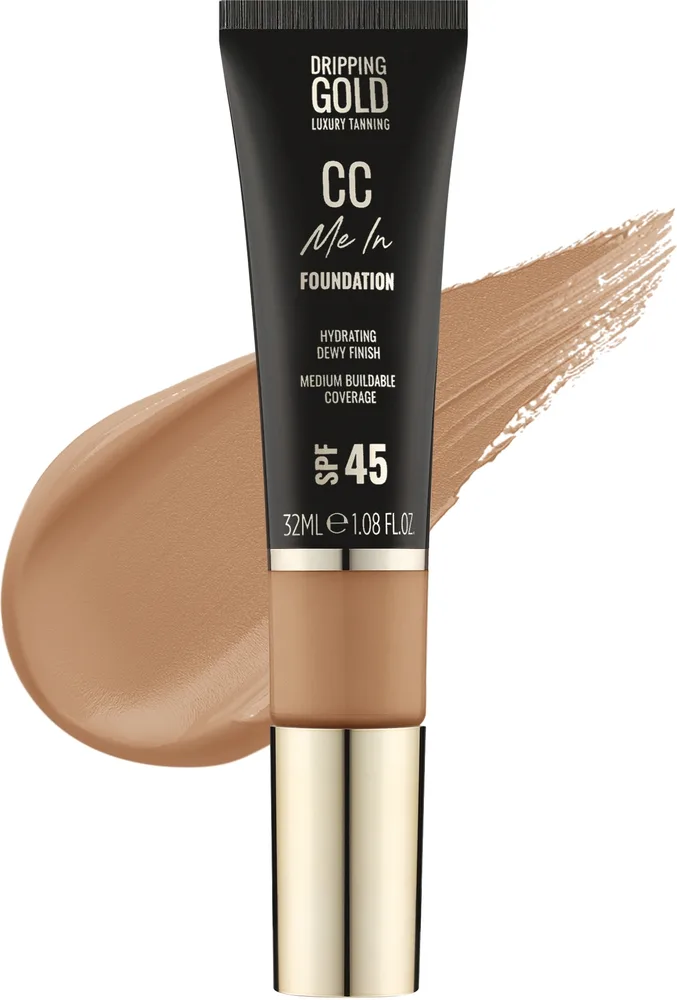 Sosu by SJ Podkład w płynie - Тональный флюид Sosu Dripping Gold CC Me In Foundation SPF 45 увлажняющий, 32 мл, оттенок 08 - Toasted