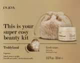 Набор для тела Pupa Teddyland Oat Milk And Vanilla сахарный скраб овсяного молока и ванили и косметичка 150 мл — фото 1