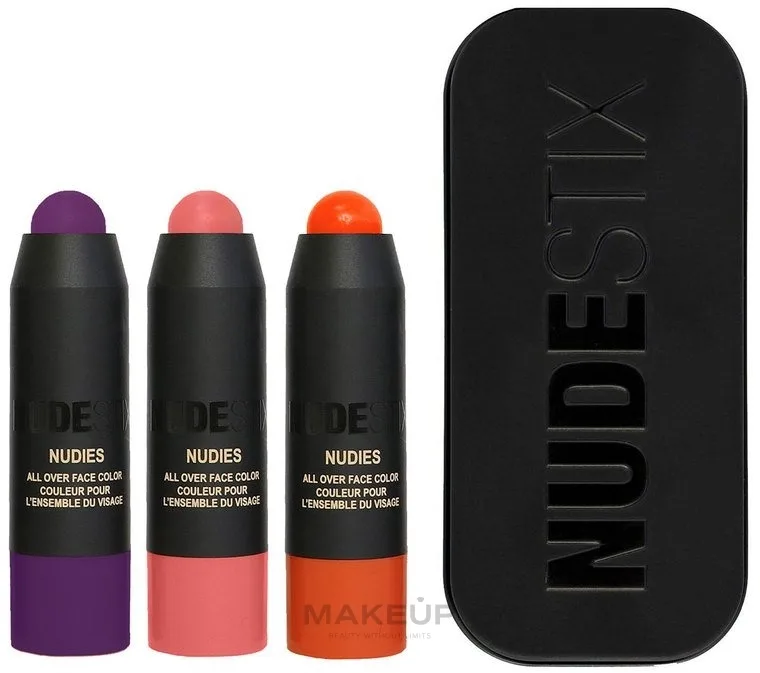 Набор румян Nudestix Trendy Blush кремовые, оттенки Rosy Posy, Moodie Blu и Picante, 3 шт. по 1,8 г