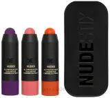 Набор румян Nudestix Trendy Blush кремовые, оттенки Rosy Posy, Moodie Blu и Picante, 3 шт. по 1,8 г — фото 1