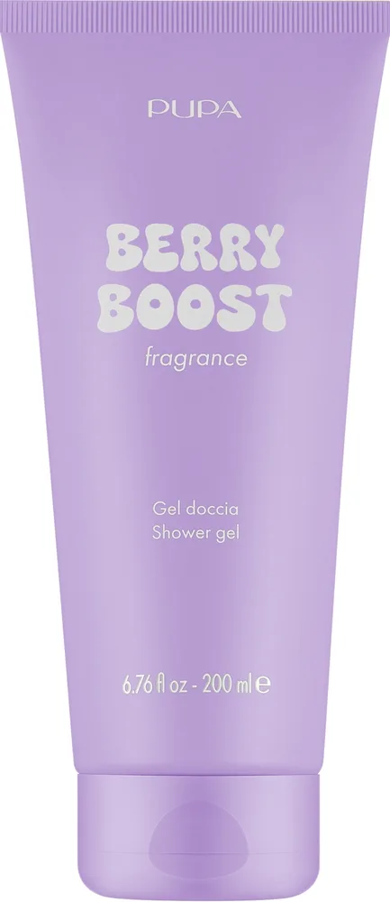 Гель для душа Pupa Berry Boost с фруктовым ароматом ягод, груши и розы, 200 мл