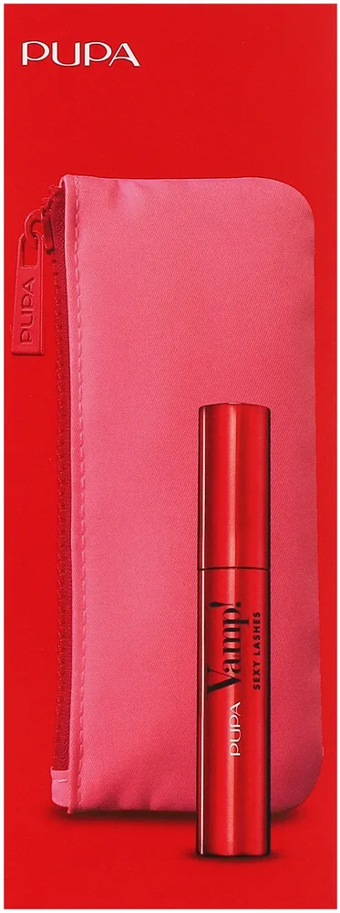 Набор для макияжа глаз Pupa Vamp! Sexy Lashes тушь для ресниц объёмная 12 мл и косметичка