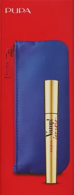 Набор для макияжа глаз Pupa Vamp! Forever Lashes тушь для ресниц объёмная 9 мл и косметичка