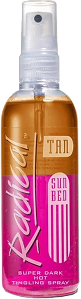 Спрей для тела Radical Tan Super Dark Hot с эффектом покалывания для солярия 165 мл