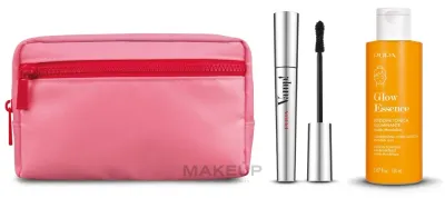 Набор Pupa Vamp Lash Extender тушь для ресниц 9 мл тоник для сияния 150 мл и косметичка