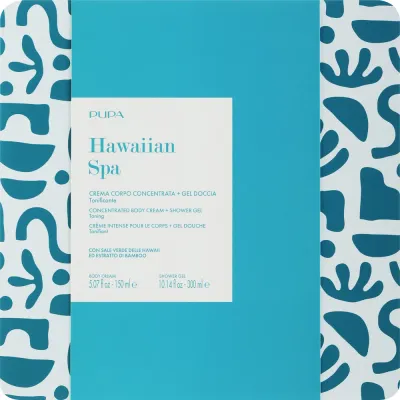 Набор для тела Pupa Hawaiian Spa тонизирующий гель для душа и крем с маслом ши и кокосом 300+150 мл