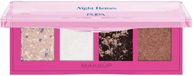Палетка теней для век Pupa Night Heroes Eyeshadow Palette, оттенок 002 - True Queen
