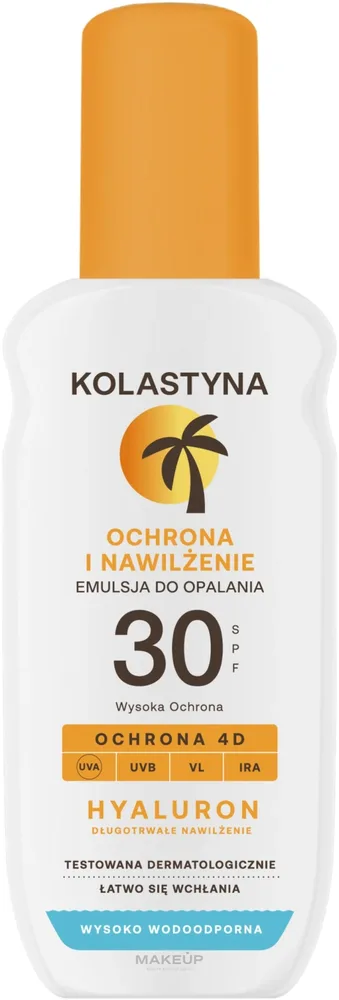 Спрей для тела Kolastyna эмульсия для загара SPF 30 с морковным маслом
