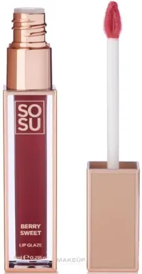 Блеск для губ Sosu by SJ Shimmer Lip Glaze с мерцанием, ягодного оттенка, 6 мл