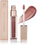 Блеск для губ Sosu by SJ Shimmer Lip Glaze с мерцанием, ягодного оттенка, 6 мл, оттенок Almond Butter — фото 2