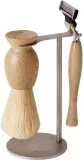 Набор для бритья Acca Kappa станок Mach 3 помазок из бука и металлическая подставка — фото 1