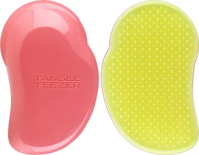 Щётка для распутывания волос Tangle Teezer The Salmon Pink Hyper Yellow/ Тангл Тизер