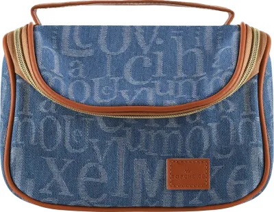 Косметичка Top Choice Cosmetic Bag Jeans 99380 женская джинсовая с ручкой
