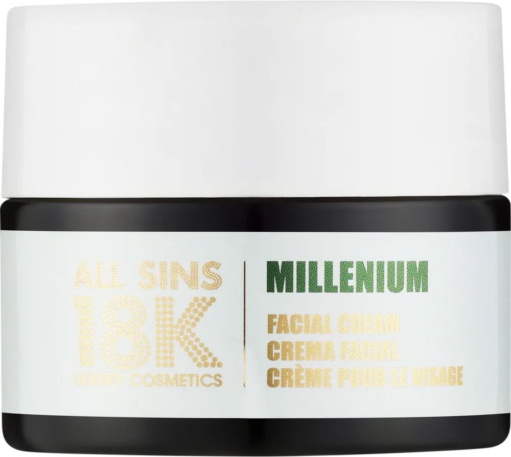 Крем для лица All Sins 18k Millenium с золотом увлажняющий 50 мл