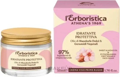 Крем для лица L'Erboristica Cream Viso Prime Rughe от морщин с миндальным маслом 50 мл