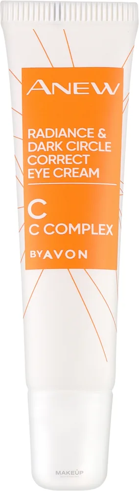 Крем для области вокруг глаз Avon Anew Radiance & Dark Circle Correct со скваланом и маслом ши для сияния 15 мл
