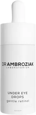 Сыворотка для области вокруг глаз Dr Ambroziak Laboratorium Under Eye Drops с ретинолом скваланом и аргановым маслом для зрелой кожи 15 мл