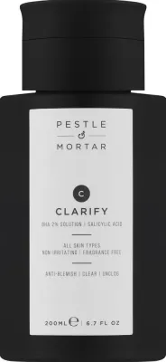 Очищающий тоник Pestle & Mortar Clarify с 2% салициловой кислотой и ниацинамидом 200 мл