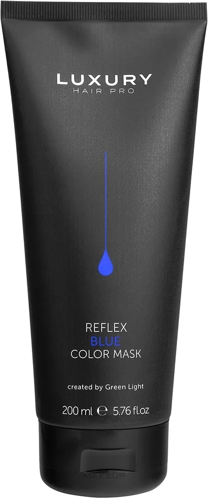 Маска для волос Green Light Luxury Hair Pro Reflex Color Mask тонирующая, для окрашенных волос, 200 мл, оттенок Blue