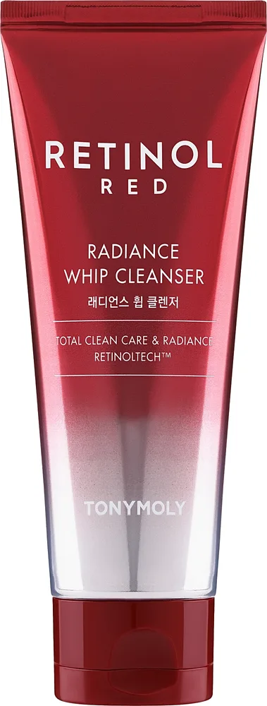 Tony Moly Red Retinol Radiance Whip очищающая пенка с ретинолом, бакучиолом и пептидами 150 мл