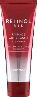Tony Moly Red Retinol Radiance Whip очищающая пенка с ретинолом, бакучиолом и пептидами 150 мл