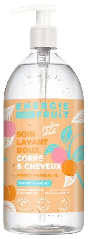 Гель для душа и волос Energie Fruit Soin Lavant Doux Corps & Cheveux, 1000 мл