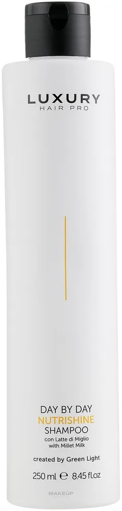 Шампунь Green Light Day By Day Nutrishine для сухих волос, с молочком проса, зелёным чаем и провитамином B6, 250 мл