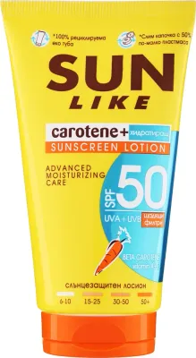 Sun Like Sunscreen Lotion SPF 50 New Formula — солнцезащитный увлажняющий лосьон для тела SPF 50, 125 мл