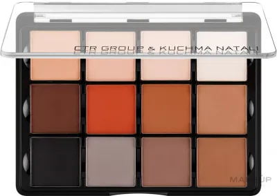 Палетка теней для век CTR Barocco Eye Shadow Palette 12 оттенков