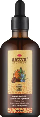 Органическое масло для массажа тела Sattva Ayurveda Organic с частицами кофе