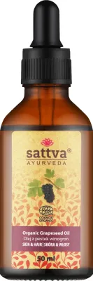 Органическое масло виноградных косточек для лица и тела Sattva Ayurveda Organic