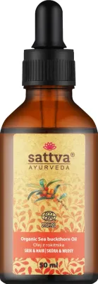 Органическое масло облепихи для лица и тела Sattva Ayurveda Organic Sea Buckthorn