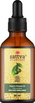 Органическое масло таману для лица и тела Sattva Ayurveda Organic Tamanu