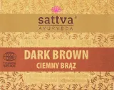 Хна для волос Sattva Ayurveda Henna Bar Dark Brown натуральная тёмно-коричневая в брикете 240 г — фото 1