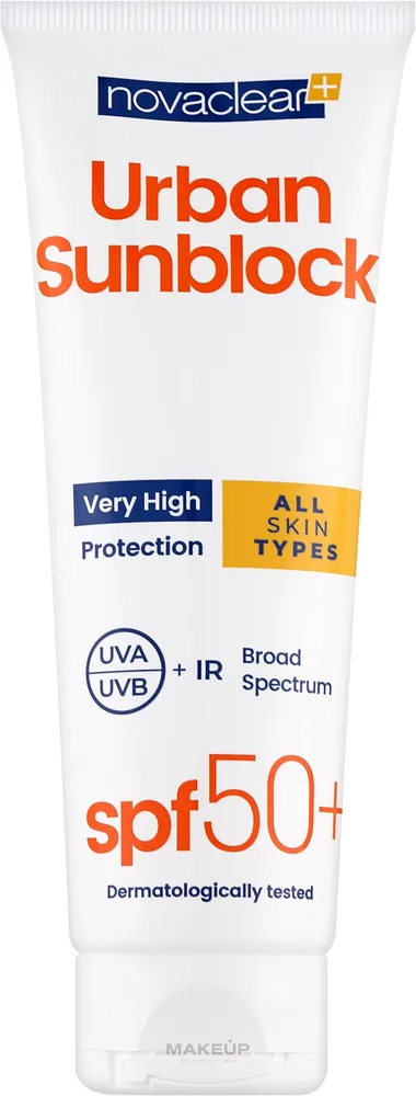 Крем солнцезащитный для тела Novaclear Urban Sunblock SPF50+ 125 мл