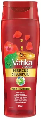 Шампунь Dabur Vatika Hair Revitalize с гибискусом, витамином E и лецитином, для всех типов волос, 425 мл, ОАЭ