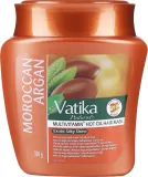 Питательная маска для волос Dabur Vatika Argan глубокое кондиционирование, аргановое масло, увлажнение и мягкость, 500 г — фото 1