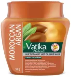 Питательная маска для волос Dabur Vatika Argan глубокое кондиционирование, аргановое масло, увлажнение и мягкость, 500 г — фото 2