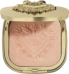 Dolce & Gabbana Rozświetlacz - Хайлайтер для лица Dolce Gabbana Everlift Luminizer стойкий, с кистью, футляр под сменный блок, 9 г