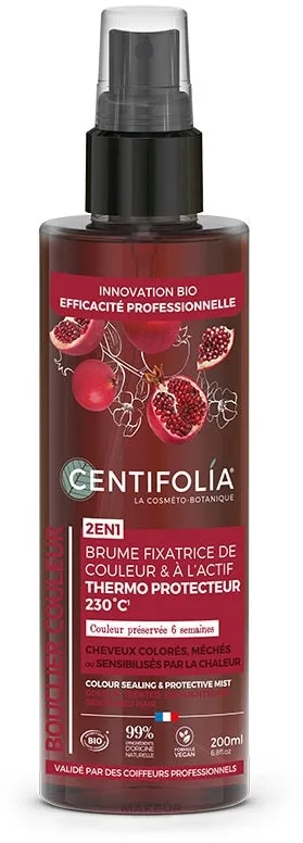 Термозащитный спрей для окрашенных волос Centifolia Thermo Protector 230°C с гранатом, 200 мл