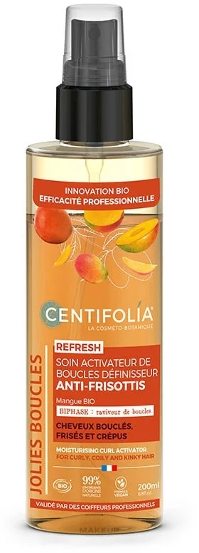 Спрей-активатор для кудрей Centifolia Moisturising Curl Activator, увлажнение и AHA-уход, 200 мл