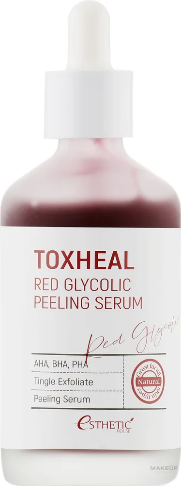 Esthetic House Toxheal Red Glycolic Peeling Serum отшелушивающая гликолевая сыворотка для лица 100 мл