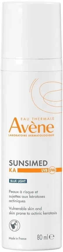 Avene Sunsimed KA Blue Light — солнцезащитное средство для лица и открытых участков тела SPF 50+, 80 мл