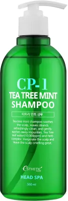 Шампунь Esthetic House CP-1 Tea Tree Mint успокаивающий, с мятой и водой чайного дерева, для кожи головы, 500 мл, Корея