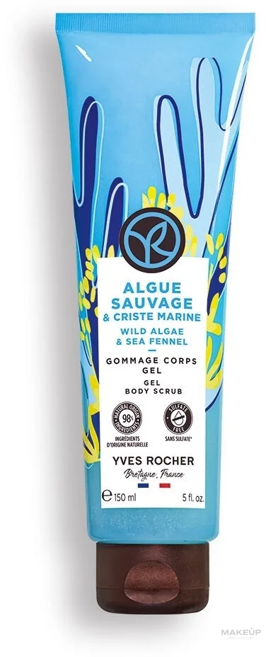 Yves Rocher Yves Rocher Wild Algae & Sea Fennel Gel Body Scrub - Гель-скраб для тела с дикой водорослью и морским укропом 150 мл