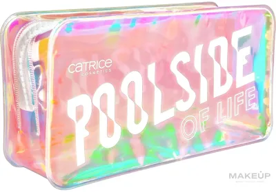 Косметичка Catrice Poolside Of Life прозрачная с голографическим узором