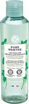 Yves Rocher Pure Menthe мицеллярная вода с органической мятой и пребиотиками для лица 400 мл