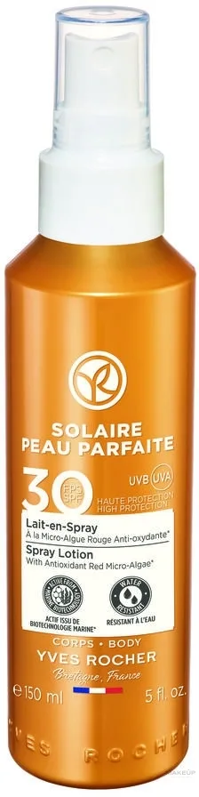 Спрей для тела Yves Rocher Spray Lotion SPF 30 солнцезащитное молочко 150 мл