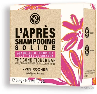 Твёрдый кондиционер для волос с цветочными маслами Yves Rocher The Conditioner Bar 50 г